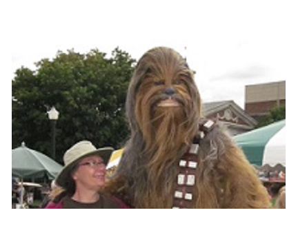Cleo with Chewbacca